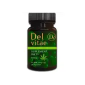 HEMP kwas humusowy z CBD 28 kapsułek Del Vitae 