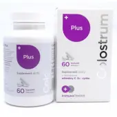 Colostrum Plus witamina C D i cynk 500mg 60 kapsułek