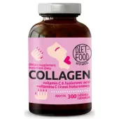Diet Food kolagen z kwasem hialuronowym + witamina C 300 tabletek 