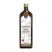 Olej lniany tłoczony na zimno Lenvitol dr Budwig 1 L Oleofarm 