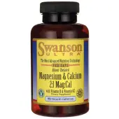Swanson albion chelat magnezu i wapnia z D3 i K2 90 kapsułek
